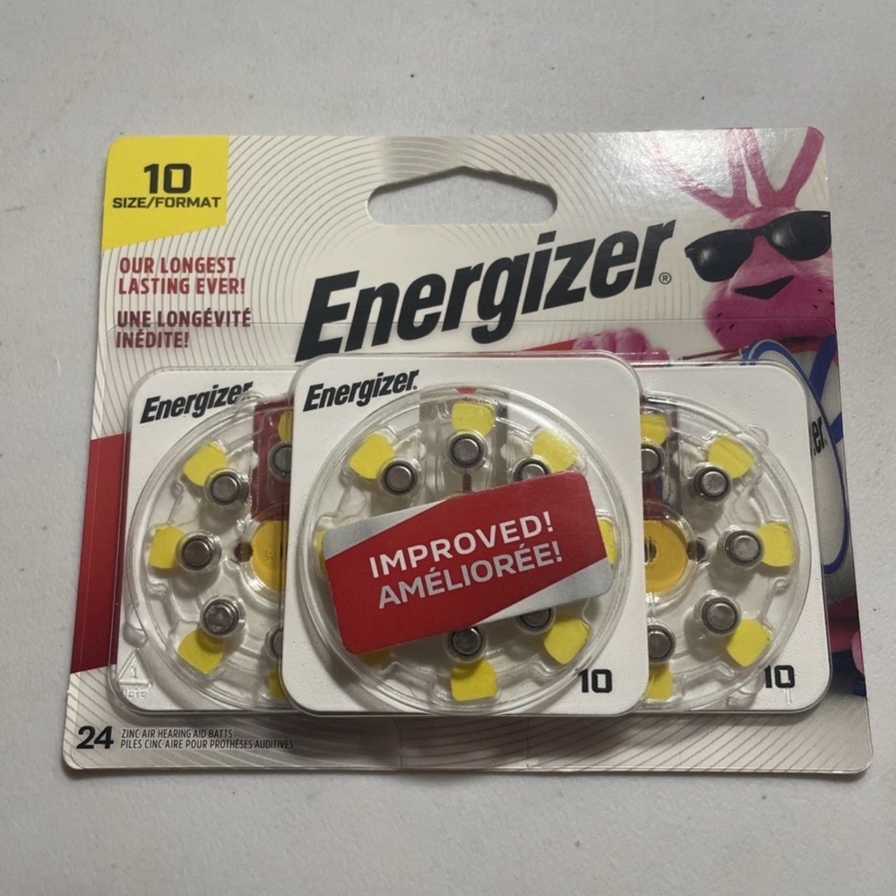 Energizer  Hearing Aid Batteries, 24-Pack, Size 10